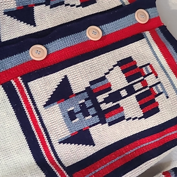 Vintage Matisse southwestern knit cardigan sweater Kachina print medium - Picture 2 of 13